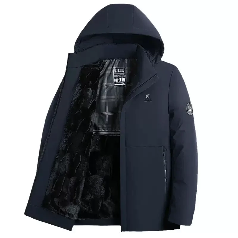 Winter New Fashionable Plush Thickened Warm Windproof Cotton Coat for Men's Casual Loose Comfortable Sports Large Hooded Coat
Winter New Fashionable Plush Thickened Warm Windproof Cotton Coat for Men's Casual Loose Comfortable Sports Large Hooded Coat