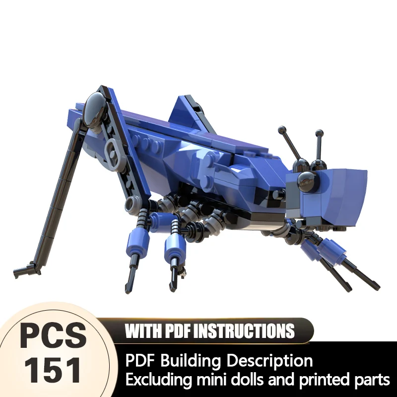Creators Animal Series Model MOC Building Bricks Blue Grasshopper Modular Technology Gifts Holiday Assemble Children Toys Suit
Creators Animal Series Model MOC Building Bricks Blue Grasshopper Modular Technology Gifts Holiday Assemble Children Toys Suit