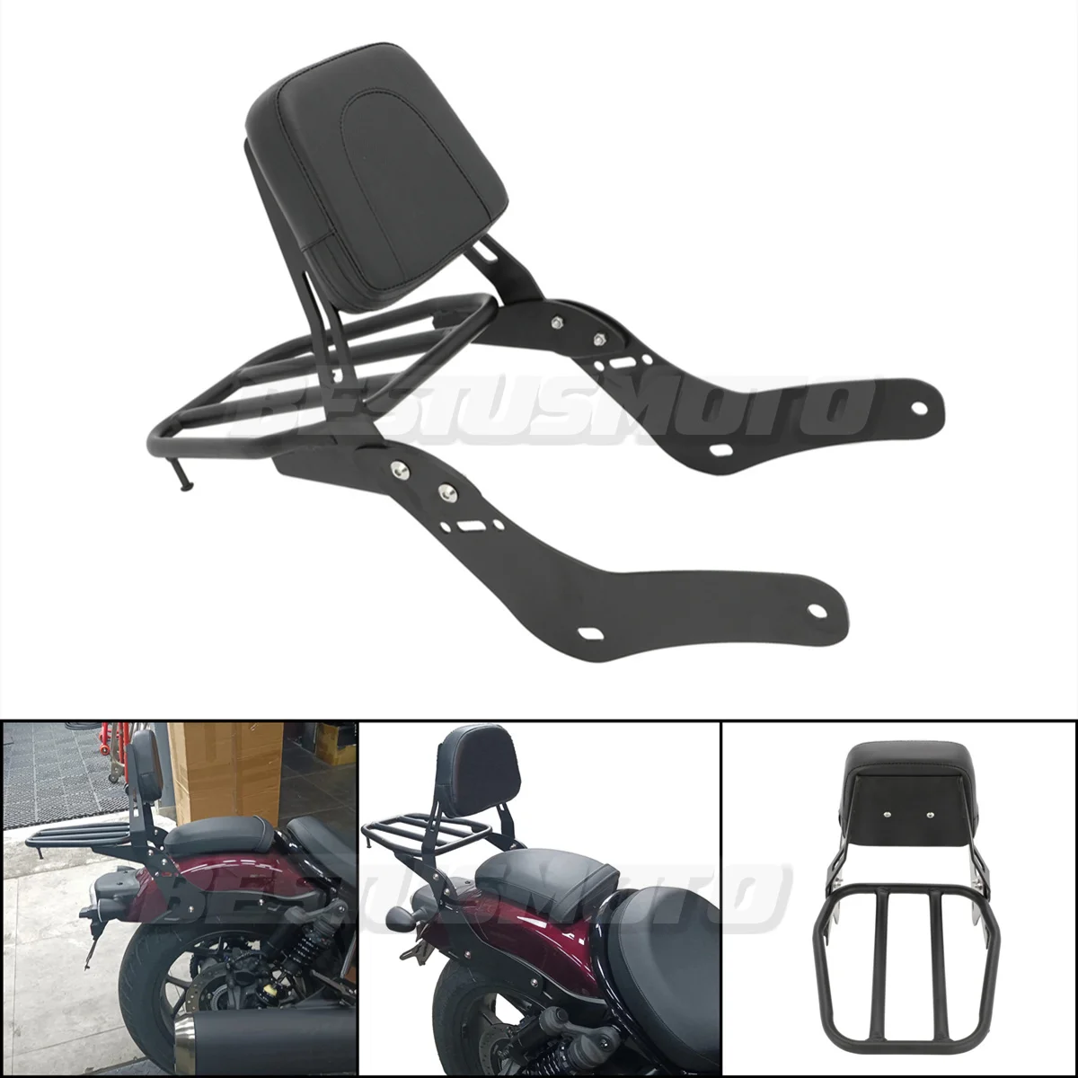 Motorcycle Passenger Backrest Sissy Bar Luggage Rack For Honda Rebel CMX1100 CM1100 CM 1100 CMX 1100 2021 2022 2023 2024
Motorcycle Passenger Backrest Sissy Bar Luggage Rack For Honda Rebel CMX1100 CM1100 CM 1100 CMX 1100 2021 2022 2023 2024