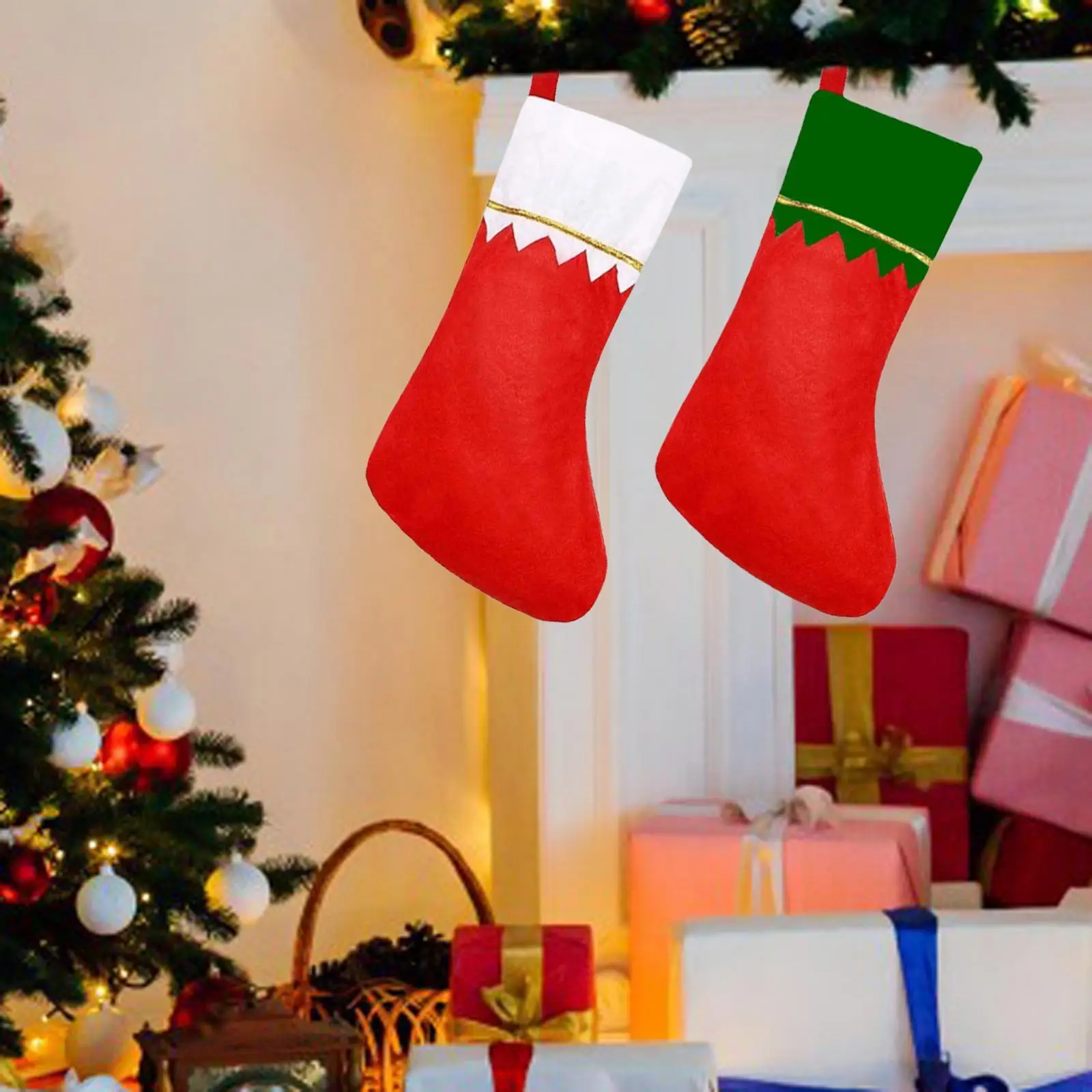 Xmas Stockings, Christmas Tree Hanging Decoration, Hanging Stockings Christmas Socks Xmas Fireplace Socks, for Wall Festivals
Xmas Stockings, Christmas Tree Hanging Decoration, Hanging Stockings Christmas Socks Xmas Fireplace Socks, for Wall Festivals