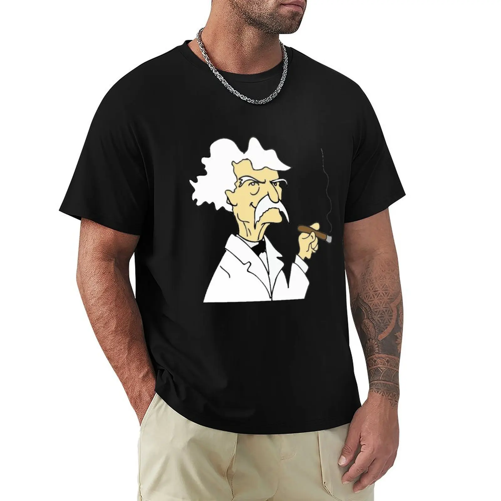 Mark Twain Smoking a Cigar T-Shirt Soft Stretch Short Sleeve Top
Mark Twain Smoking a Cigar T-Shirt Soft Stretch Short Sleeve Top