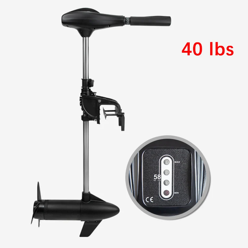 12V 40/48LBS LBS Brushed Electric Trolling Motor for Inflatable Boat, Fishing Dinghy, Small Watercraft
12V 40/48LBS LBS Brushed Electric Trolling Motor for Inflatable Boat, Fishing Dinghy, Small Watercraft