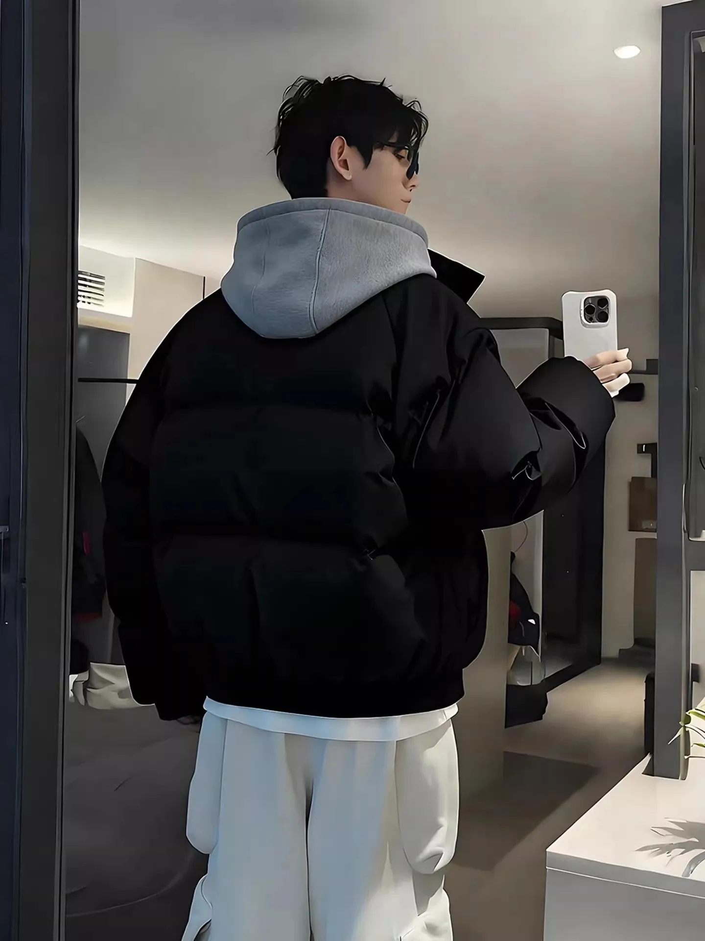 Мужское зимнее теплое пальто Bla из искусственной кожи с капюшоном из хлопка с капюшоном American ort Bread Sle из полиэфирного волокна Long Sve Zip...
Мужское зимнее теплое пальто Bla из искусственной кожи с капюшоном из хлопка с капюшоном American ort Bread Sle из полиэфирного волокна Long Sve Zip...