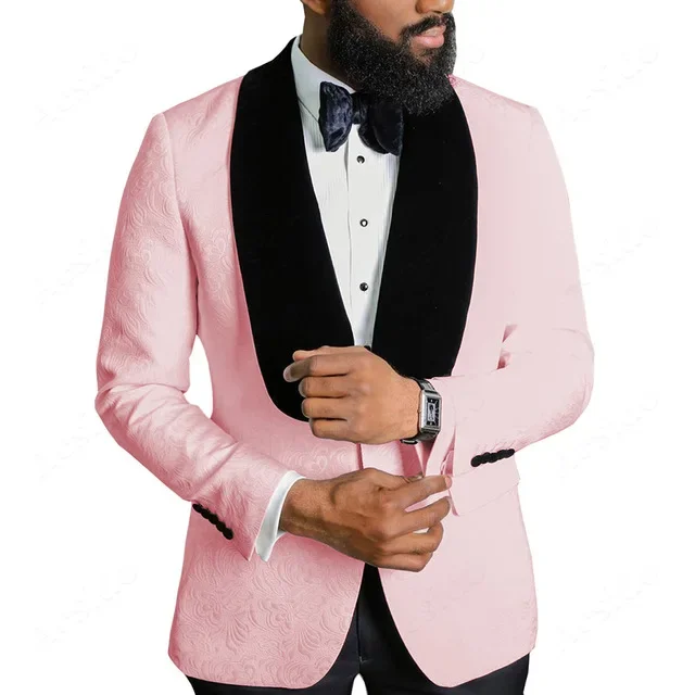 Floral Pattern Men Suits For Prom Wedding With Black Shawl Groom Tuxedos Bridegroom Fashion Blazer 2 Pcs (Jacket+Pants) 2024
Floral Pattern Men Suits For Prom Wedding With Black Shawl Groom Tuxedos Bridegroom Fashion Blazer 2 Pcs (Jacket+Pants) 2024