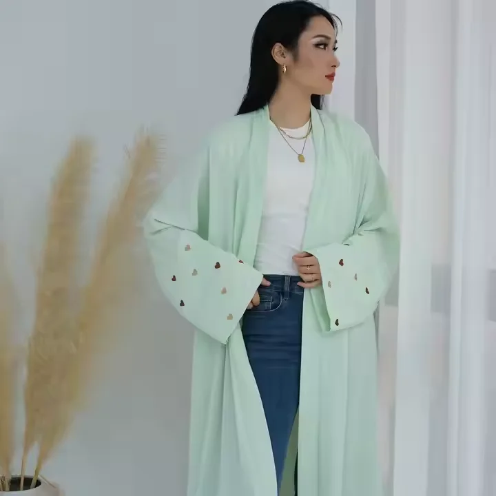 Heart Embroidery Abaya Women Linen Fabric Long Dress Cardigan Muslim Kimono Abayas Dubai Luxury Kaftan Ramadan Eid Islam Clothes
Heart Embroidery Abaya Women Linen Fabric Long Dress Cardigan Muslim Kimono Abayas Dubai Luxury Kaftan Ramadan Eid Islam Clothes