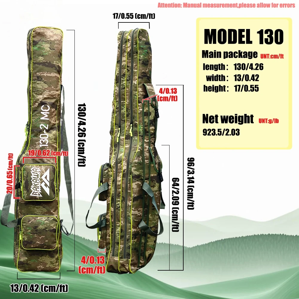 BAKAWA UltraLight Portable Fishing Rod Bag 130 160 2 Layer Foldable Easy Carry Oxford Cloth Travel Crossbody Fishing Storage
BAKAWA UltraLight Portable Fishing Rod Bag 130 160 2 Layer Foldable Easy Carry Oxford Cloth Travel Crossbody Fishing Storage