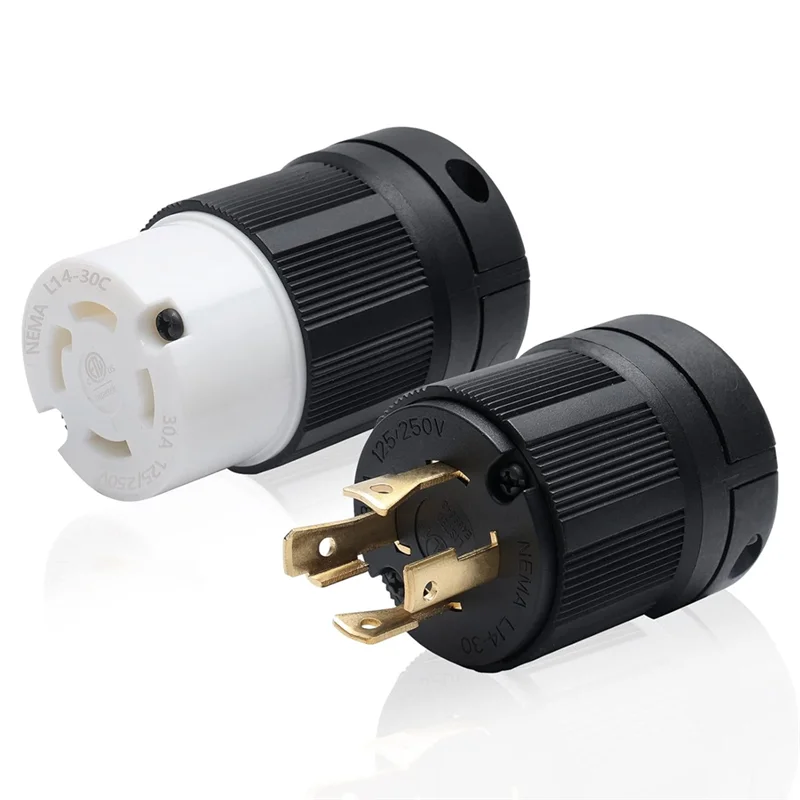 ABKY-NEMA L14-30P/NEMA L14-30C НАБОР 125/250 В 3-полюсный 4-проводной заземление Электрическая замена Промышленное подключение питания
ABKY-NEMA L14-30P/NEMA L14-30C НАБОР 125/250 В 3-полюсный 4-проводной заземление Электрическая замена Промышленное подключение питания