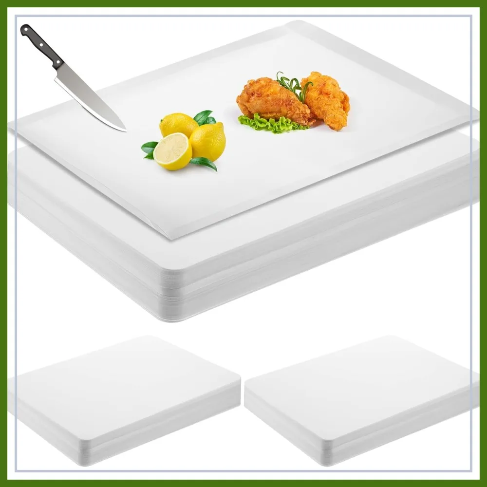 120 Count Disposable Cutting Board Sheets 17x12 Inch Flexible Plastic Mat for Kitchen, Travel, Camping, BBQ
120 Count Disposable Cutting Board Sheets 17x12 Inch Flexible Plastic Mat for Kitchen, Travel, Camping, BBQ