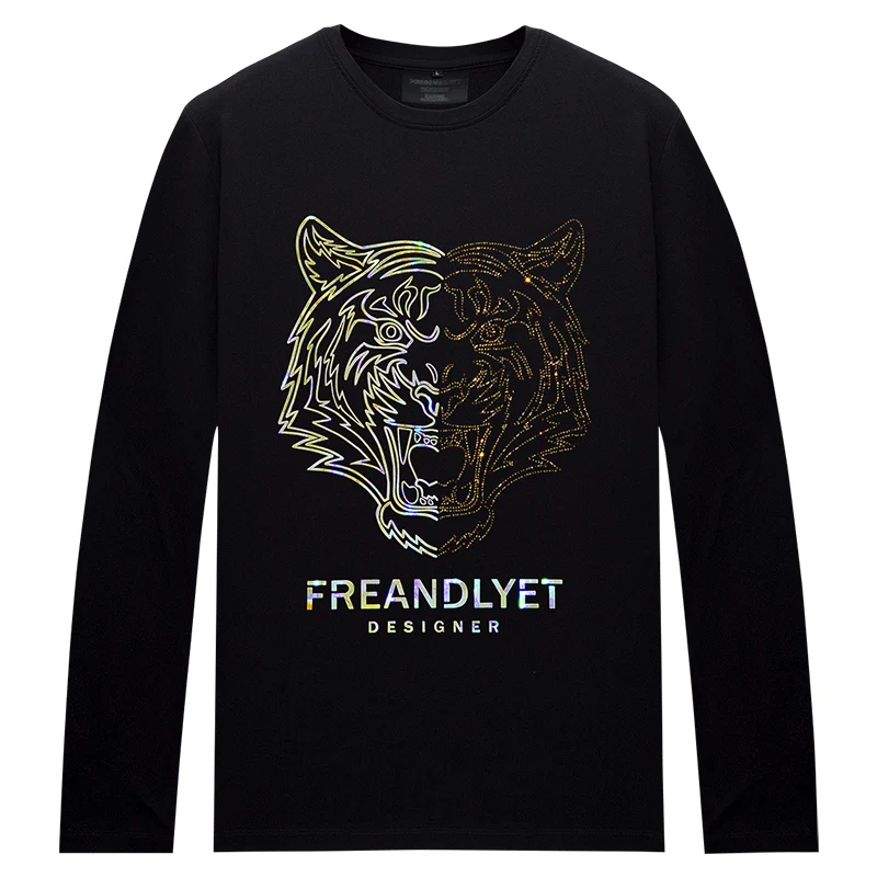 2023 Autumn Tiger Head Rhinestones T Shirts for Men Fashion Clothing O Neck Long Sleeve Slim Casual Mens T-shirts Plus Size 6XL
2023 Autumn Tiger Head Rhinestones T Shirts for Men Fashion Clothing O Neck Long Sleeve Slim Casual Mens T-shirts Plus Size 6XL