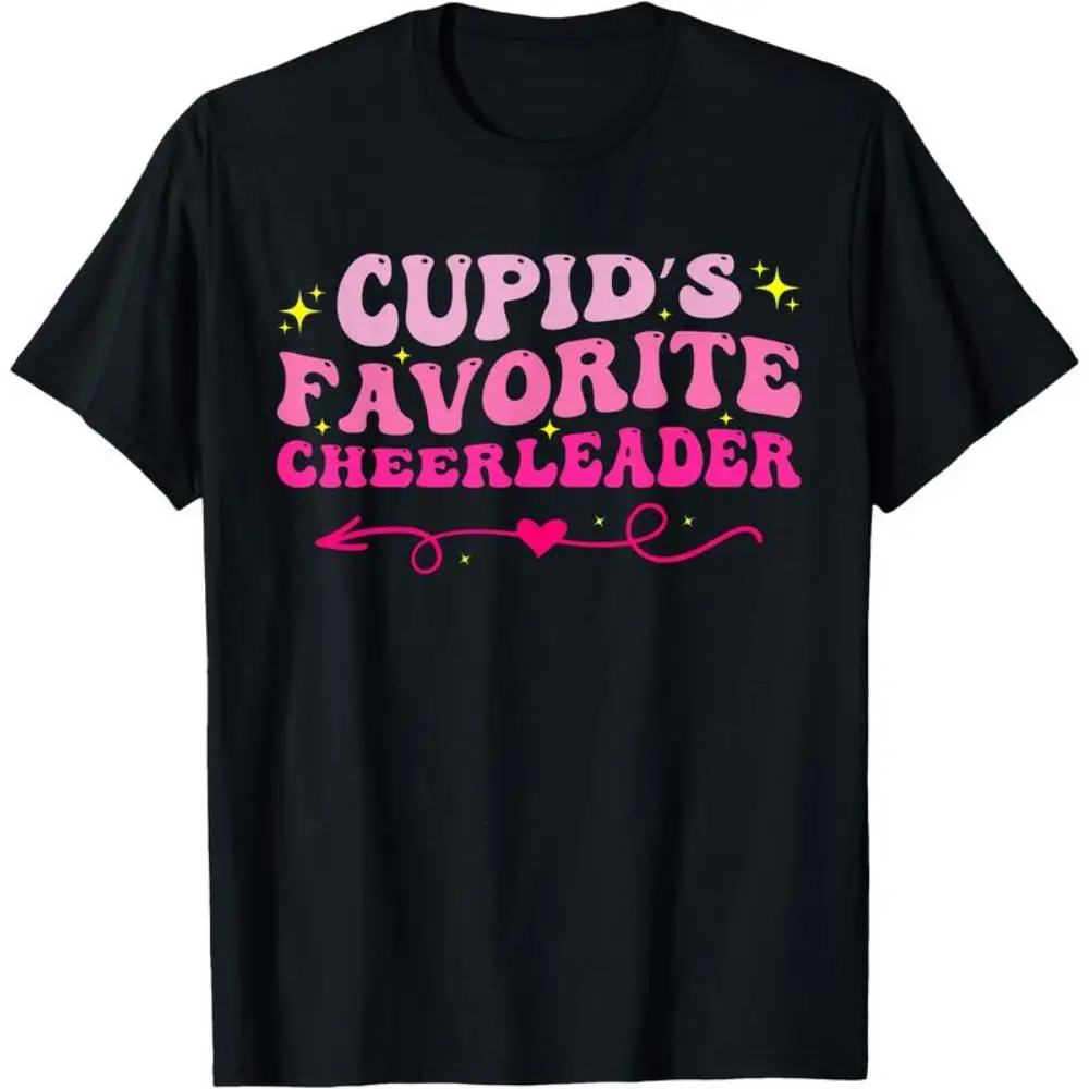 Women's Valentine's Day T-Shirt "Cupid's Favorite Cheerleader" Love Heart Tee Funny Cheer Squad Gift for Her
Women's Valentine's Day T-Shirt "Cupid's Favorite Cheerleader" Love Heart Tee Funny Cheer Squad Gift for Her