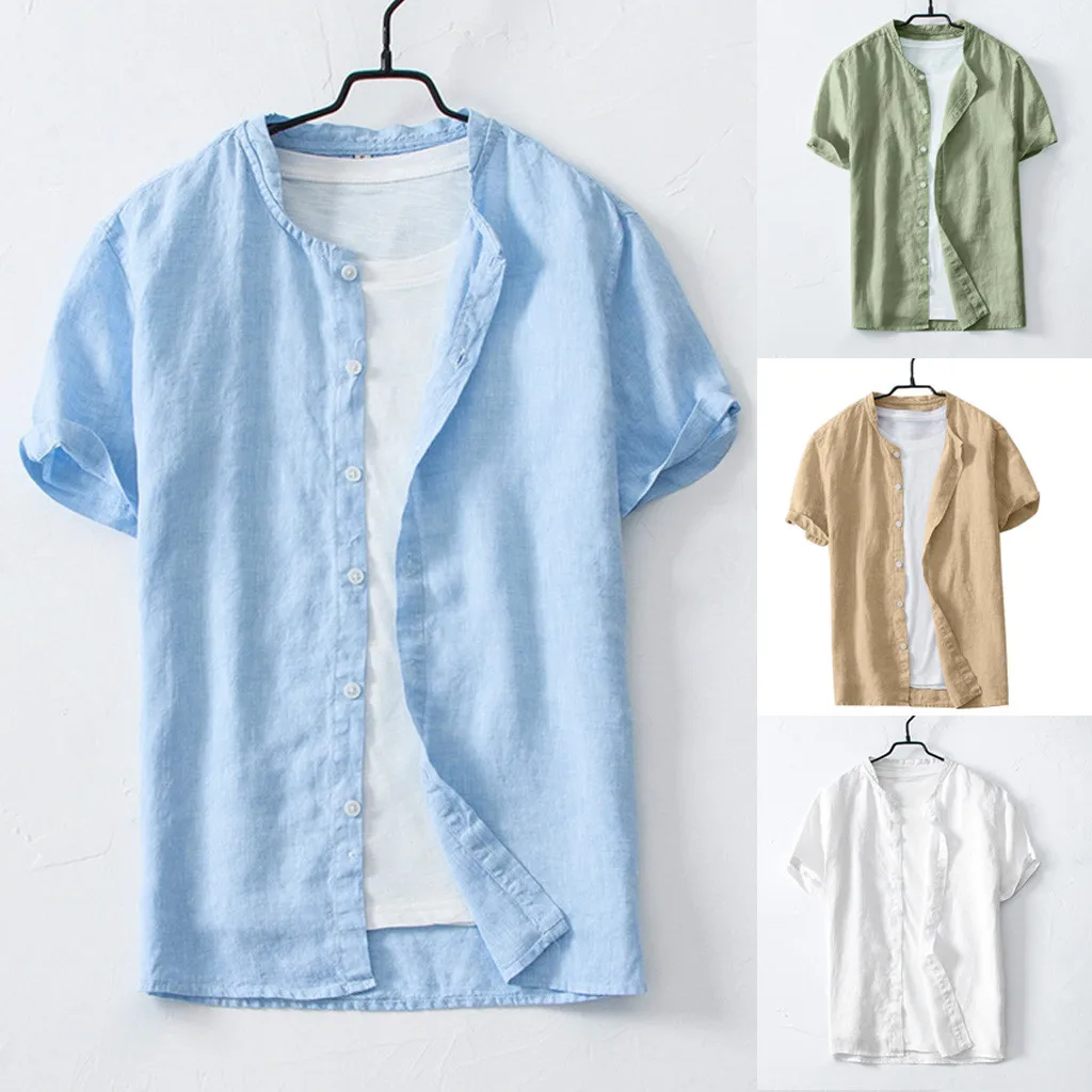 Geometric Party Ethnic European American Style Breathable Summer Men's Cool Thin Breathable Solid Color Button Cotton Shirt
Geometric Party Ethnic European American Style Breathable Summer Men's Cool Thin Breathable Solid Color Button Cotton Shirt