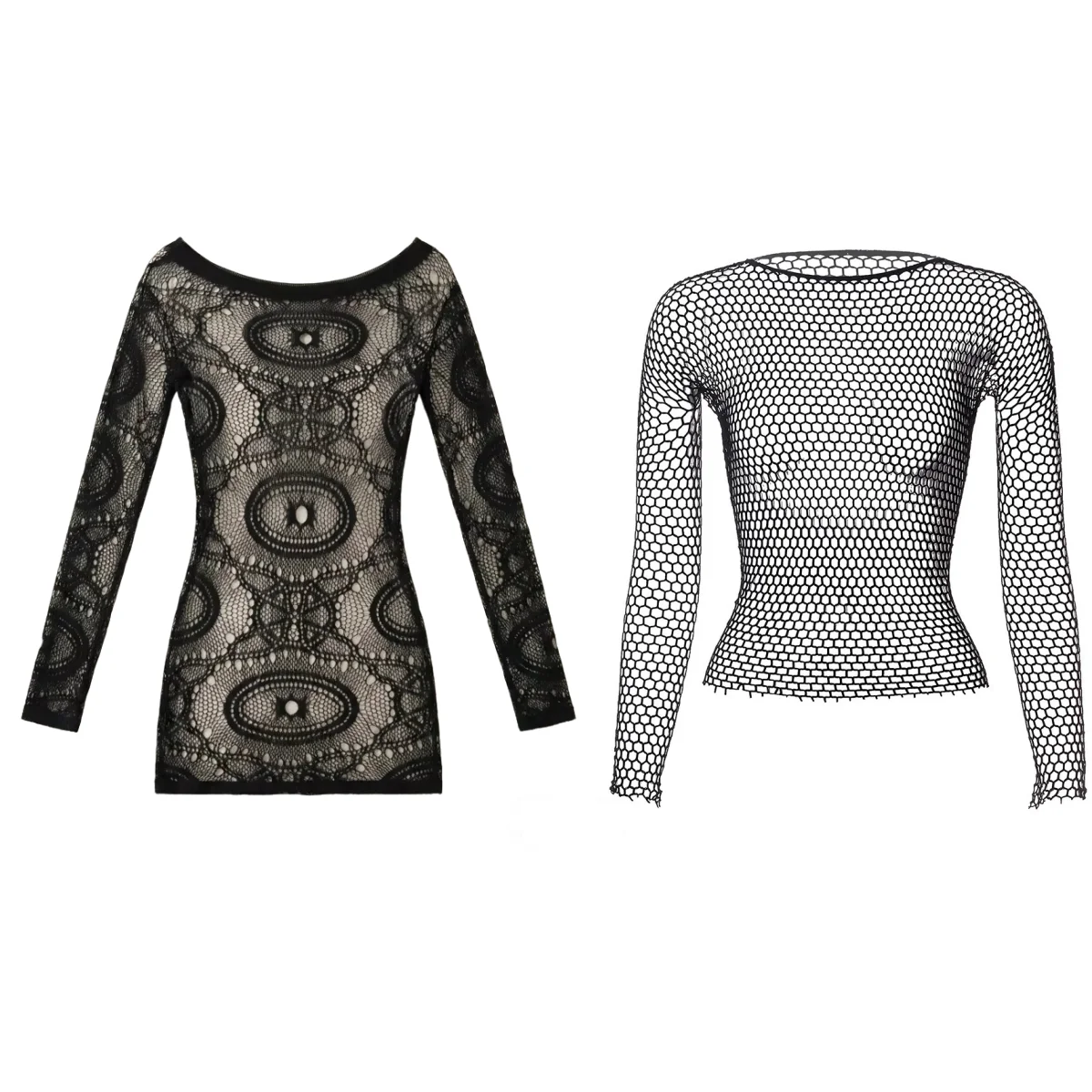 Sexy Fishnet Lingerie Long Sleeve Hip Skirt Short Skirt Hollow Backless Mesh Plus Size Bodysuit+Fashion Tanks Long Sleeve Tops
Sexy Fishnet Lingerie Long Sleeve Hip Skirt Short Skirt Hollow Backless Mesh Plus Size Bodysuit+Fashion Tanks Long Sleeve Tops