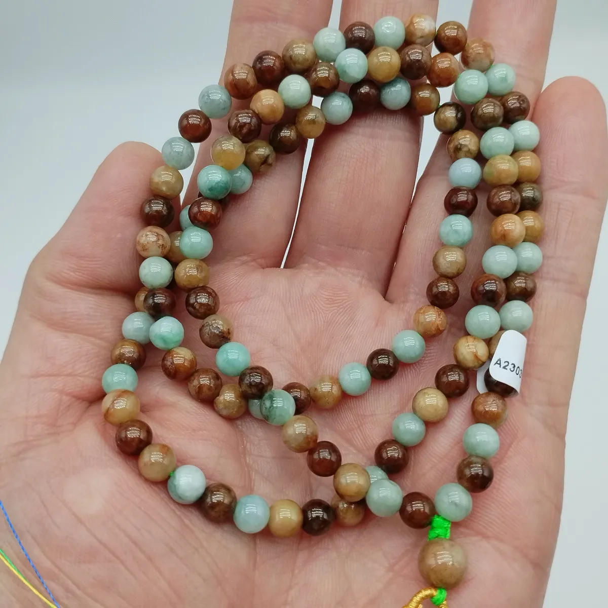 Certified Multicolour Burma Natural Type A Jadeite Carved 6MM/114Beads Necklace
Certified Multicolour Burma Natural Type A Jadeite Carved 6MM/114Beads Necklace