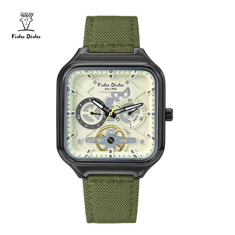 Fido Dido Unisex Quartz Watch for Students 50M Waterproof Luminous Calendar Casual Sport Nylon Strap Wristwatch
Fido Dido Unisex Quartz Watch for Students 50M Waterproof Luminous Calendar Casual Sport Nylon Strap Wristwatch