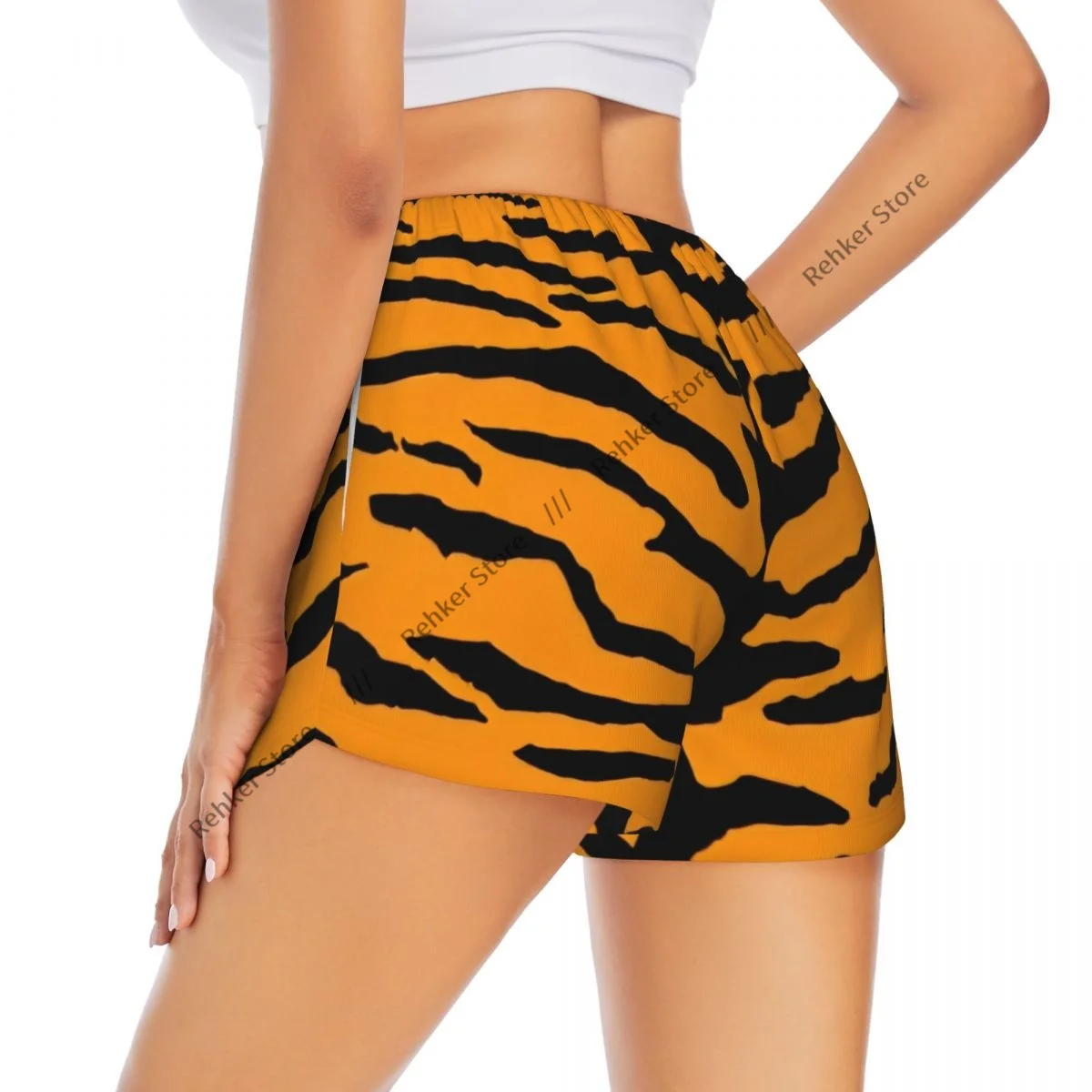 Женские двухслойные быстросохнущие спортивные шорты с текстурой кожи тигра для отдыха на открытом воздухе, бега, фитнеса, тренировок, спорта
Женские двухслойные быстросохнущие спортивные шорты с текстурой кожи тигра для отдыха на открытом воздухе, бега, фитнеса, тренировок, спорта