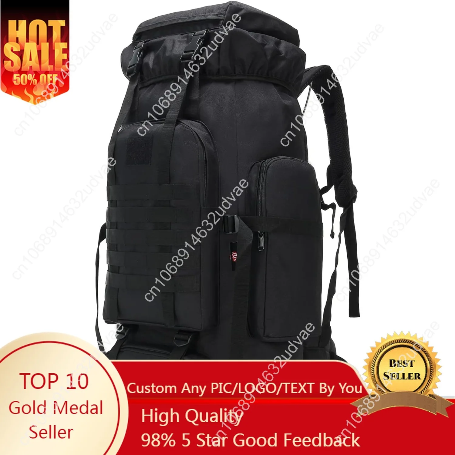 Hiking Backpack for Men 70L/100L Camping Backpack Military Rucksack Molle 3 Days Assault Pack for Climbing
Hiking Backpack for Men 70L/100L Camping Backpack Military Rucksack Molle 3 Days Assault Pack for Climbing