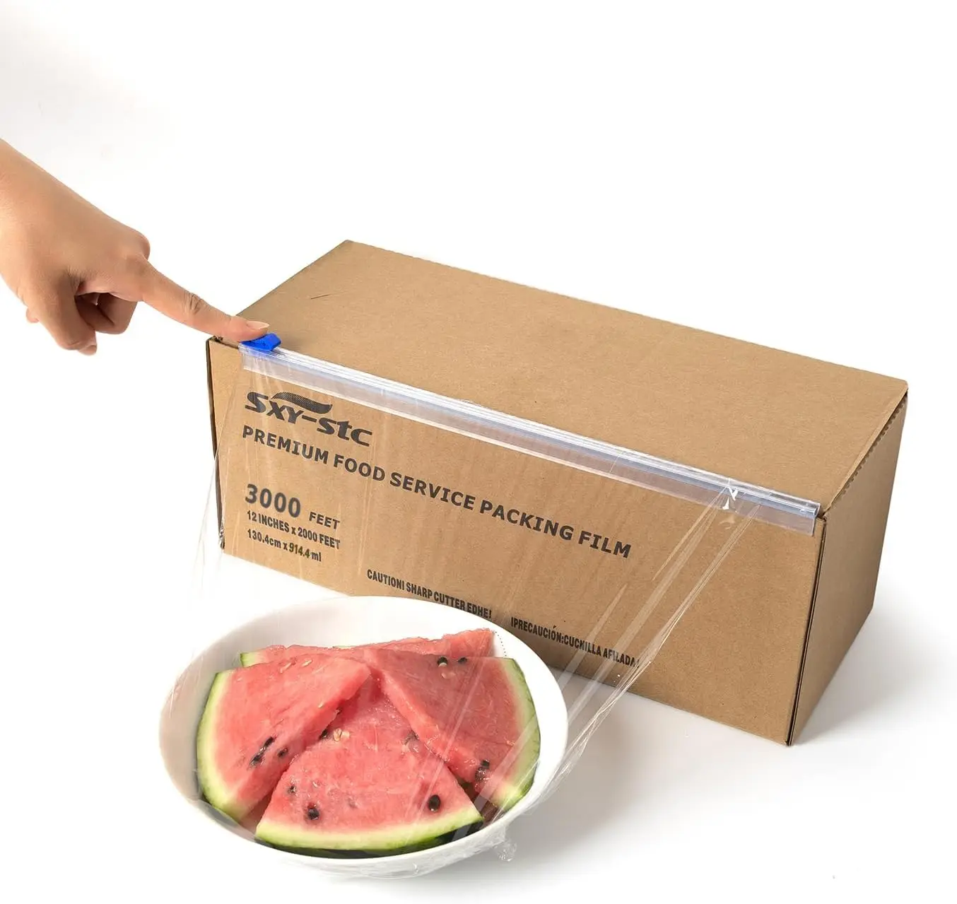 12 Inch x 3000 Feet Plastic Cling Wrap, Pack of 2 - Commercial Grade Food Safe Film
12 Inch x 3000 Feet Plastic Cling Wrap, Pack of 2 - Commercial Grade Food Safe Film