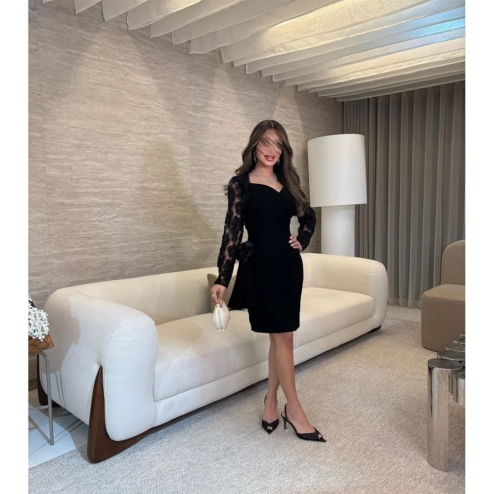 Short Prom Dress Customized Sweetheart Lace Long Sleeves Prom Gowns for Women 2025 Knee Length Trumpet Formal Party Dresses
Short Prom Dress Customized Sweetheart Lace Long Sleeves Prom Gowns for Women 2025 Knee Length Trumpet Formal Party Dresses