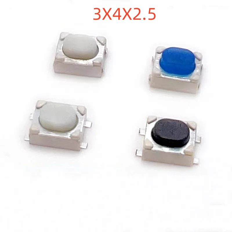 10PCS 3X4X2.5 patch, flat foot, button, touch switch 3.2 * 4.2 * 2.5 foot, car key button.
10PCS 3X4X2.5 patch, flat foot, button, touch switch 3.2 * 4.2 * 2.5 foot, car key button.