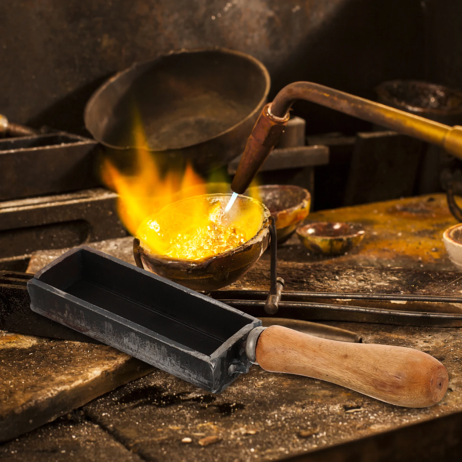 Oil Tank 4 Inch Wood H Melting Gold Silver Copper Ingot Melting Silver Mold Molds Casting Tools DIY Jewelry
Oil Tank 4 Inch Wood H Melting Gold Silver Copper Ingot Melting Silver Mold Molds Casting Tools DIY Jewelry