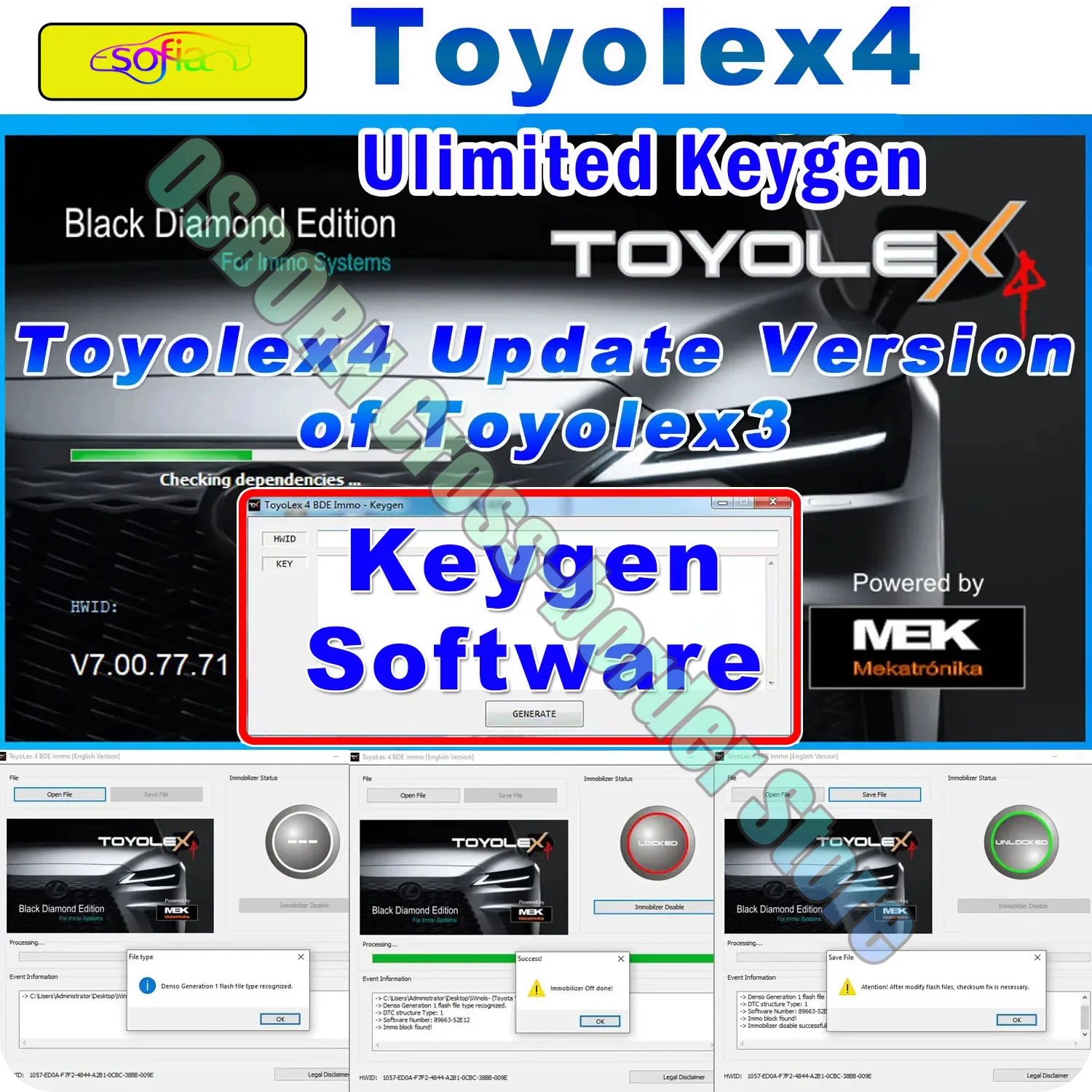 Toyolex 4 for Denso for Lexus Mascheramento Car DTC Disable SoftwareTool dtc immo off /alldata autodata dpf
Toyolex 4 for Denso for Lexus Mascheramento Car DTC Disable SoftwareTool dtc immo off /alldata autodata dpf