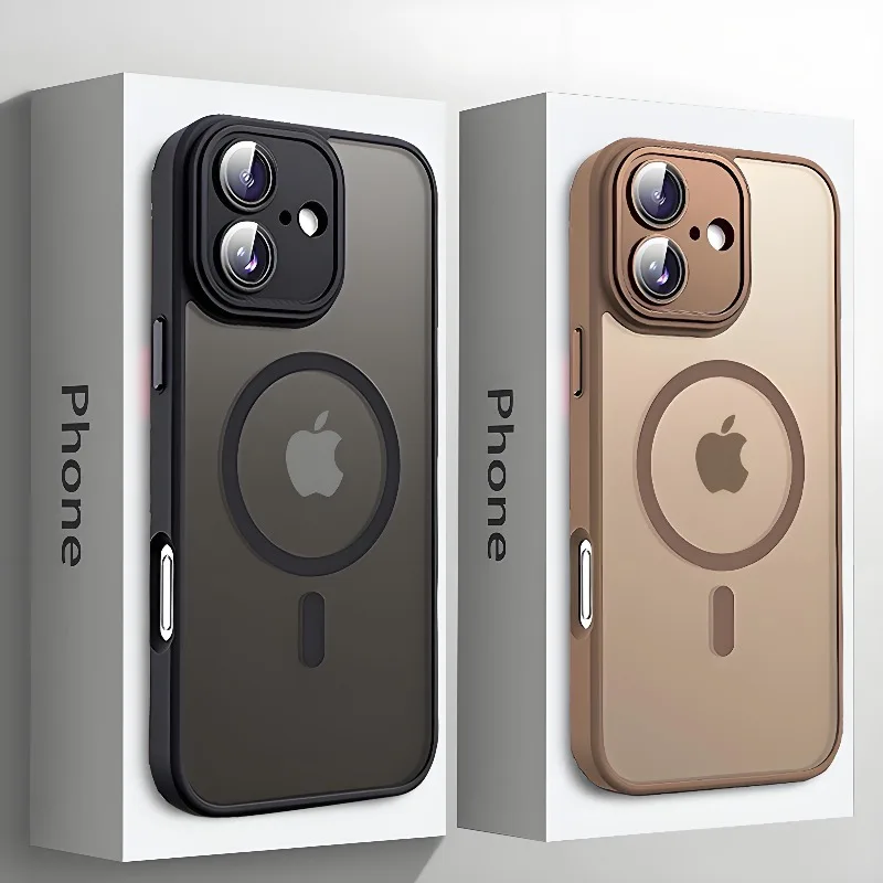Luxury Magnetic Matte Translucent Phone Case for iPhone 16 15 14 13 12 11 Pro Max Plus Anti impact Colorful 16 Plus Hard Cover
Luxury Magnetic Matte Translucent Phone Case for iPhone 16 15 14 13 12 11 Pro Max Plus Anti impact Colorful 16 Plus Hard Cover