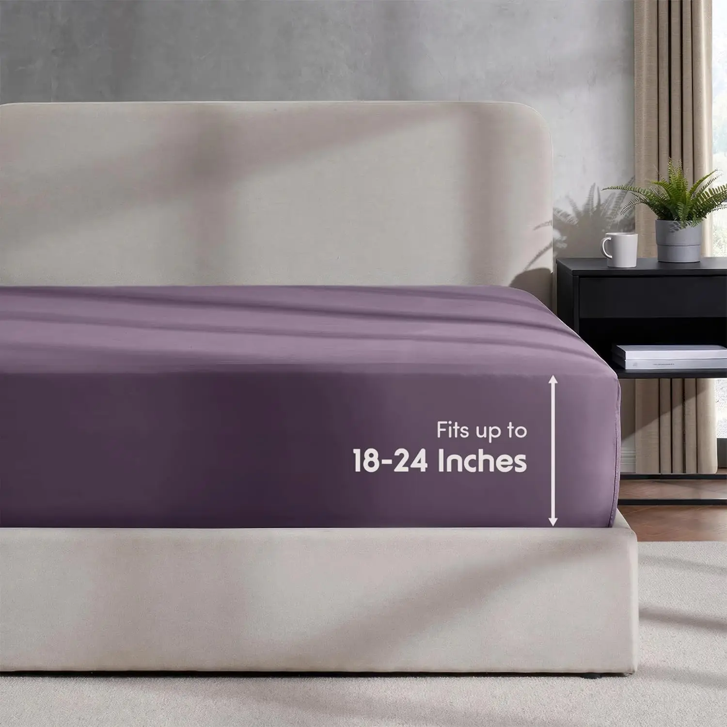 Extra Deep Pocket King Fitted Sheet, Purple Fitted Sheet King Size, 1800 Microfiber King Fitted Sheet Only, Ultra Soft King Bed
Extra Deep Pocket King Fitted Sheet, Purple Fitted Sheet King Size, 1800 Microfiber King Fitted Sheet Only, Ultra Soft King Bed