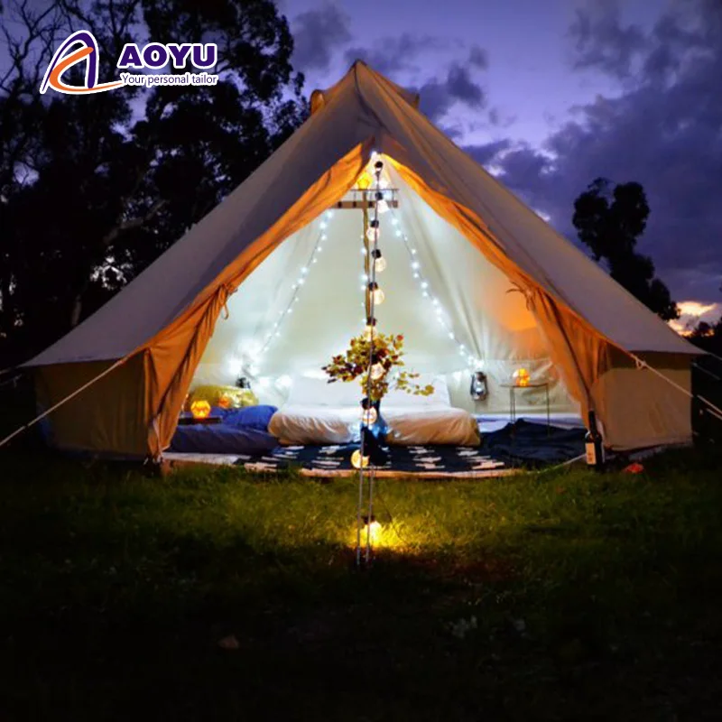Portable Four Season Outdoor Luxury Mongolian Yurt Tent Waterproof Glamping With Cotton Canvas And Oxford Fabric For Camping
Portable Four Season Outdoor Luxury Mongolian Yurt Tent Waterproof Glamping With Cotton Canvas And Oxford Fabric For Camping