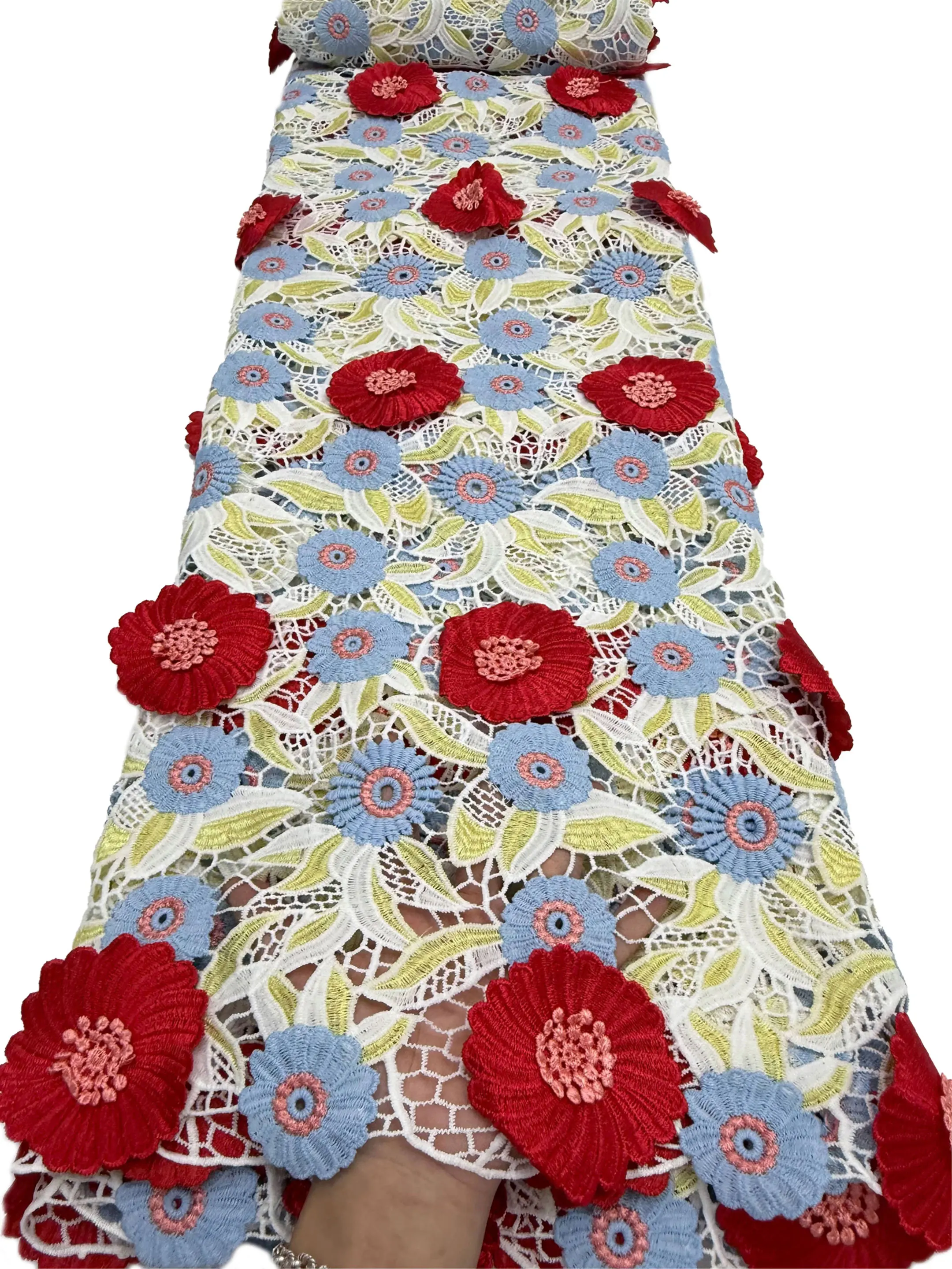 Top Class Soft Lace Fabric multicolor Water Soluble Lace With 3D Appliques Dubai Celebration Wear Bridal Sewing Garment Material
Top Class Soft Lace Fabric multicolor Water Soluble Lace With 3D Appliques Dubai Celebration Wear Bridal Sewing Garment Material