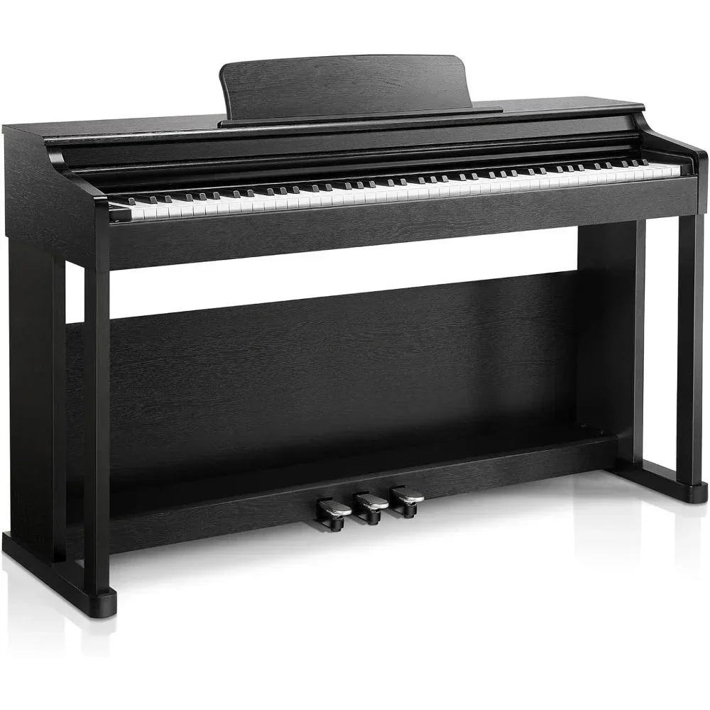 Digital Piano with Piano Keyboard Stand, Power Adapter, Triple Pedals, MP3 Function, USB-MIDI, 2 Headphone Jacks Black
Digital Piano with Piano Keyboard Stand, Power Adapter, Triple Pedals, MP3 Function, USB-MIDI, 2 Headphone Jacks Black