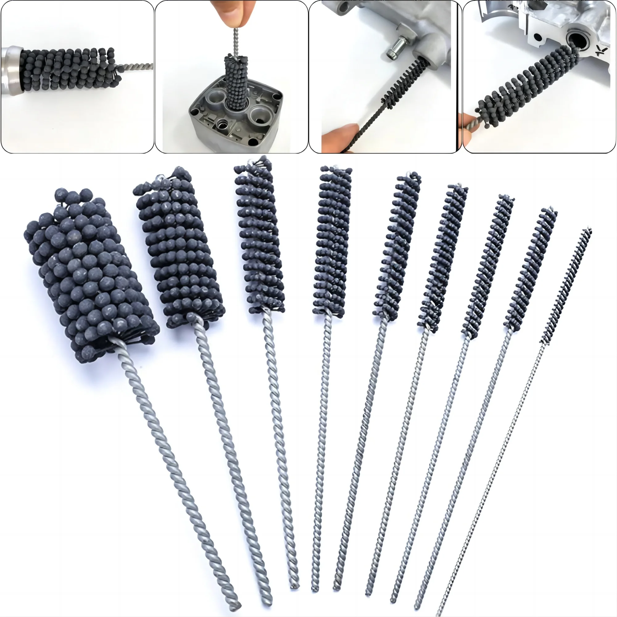 Popular 25MM Flexible Ball Cylinder Hone Brush CNC Drill Accessory Silicon Carbide Surface Finishing ID Deburring Edge Blending
Popular 25MM Flexible Ball Cylinder Hone Brush CNC Drill Accessory Silicon Carbide Surface Finishing ID Deburring Edge Blending