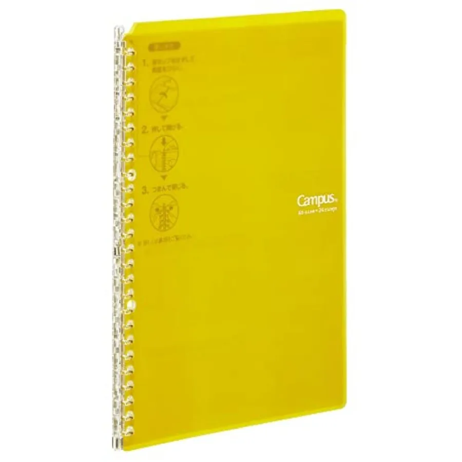 Campus Smart Ring Binder, B5 Yellow Refillable Binder Notebook 26 Holes with 10 Extra Loose-Leaf Paper, Up to 25 Filler Papers
Campus Smart Ring Binder, B5 Yellow Refillable Binder Notebook 26 Holes with 10 Extra Loose-Leaf Paper, Up to 25 Filler Papers