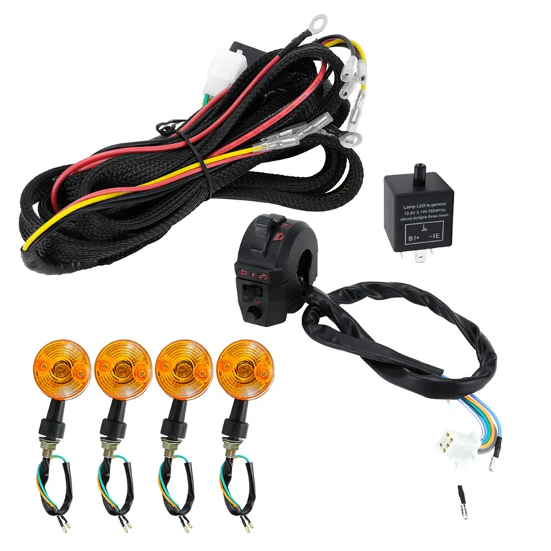 N26R-Motorcycle Turn Signals Light Kit Indicator Wiring Harness Kit Motorcycle Accessories
N26R-Motorcycle Turn Signals Light Kit Indicator Wiring Harness Kit Motorcycle Accessories