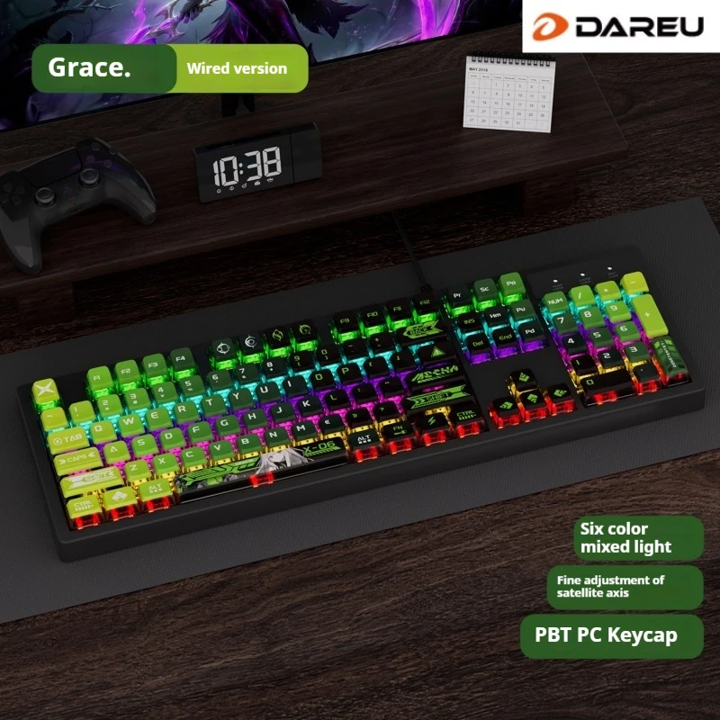 Dareu EK819 secondary wired mechanical keyboard 104 keys ergonomic gaming keyboard computer laptop universal
Dareu EK819 secondary wired mechanical keyboard 104 keys ergonomic gaming keyboard computer laptop universal