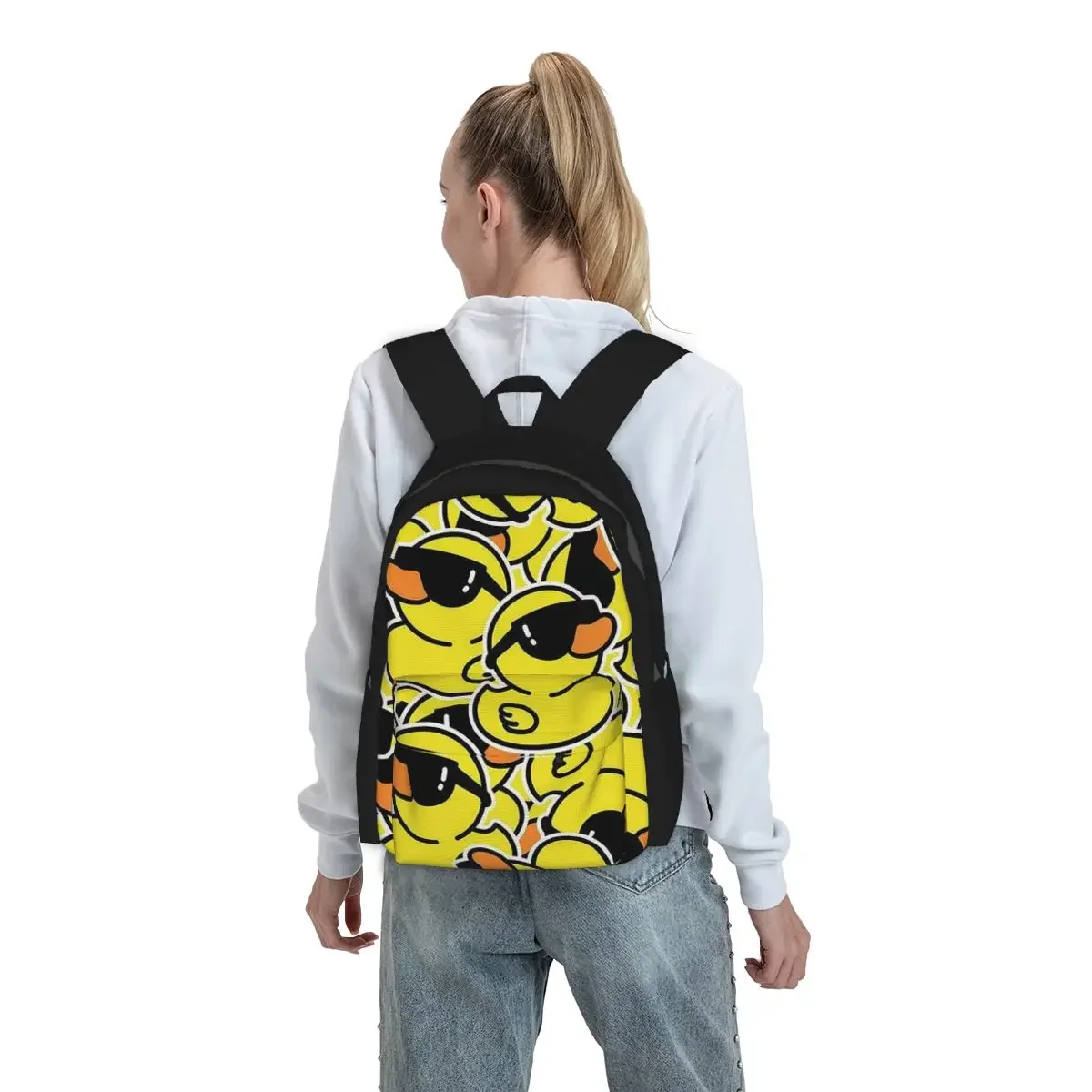 Rubber Duck With Sunglasses Pattern Backpack Boys Girls BookBag Kids School Bag Computer Shoulder Bags for Men Women
Rubber Duck With Sunglasses Pattern Backpack Boys Girls BookBag Kids School Bag Computer Shoulder Bags for Men Women
