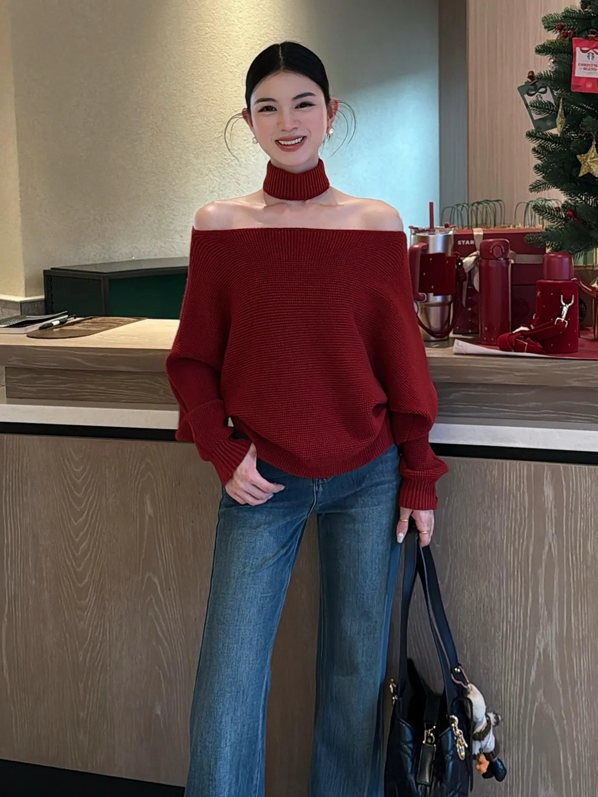 Красный трикотаж на одно плечо Cisas Aosphere, свободный женский осенне-зимний удобный свитер Faion Sensation, повседневный удобный свитер
Красный трикотаж на одно плечо Cisas Aosphere, свободный женский осенне-зимний удобный свитер Faion Sensation, повседневный удобный свитер