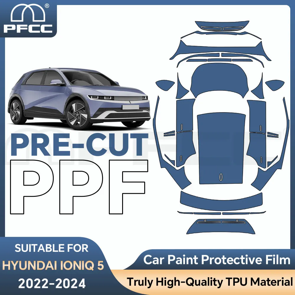 Car Accessories For Hyundai IONIQ 5 2022-2023 TPU Precut Paint Protection Film Full Vehicle Anti-Scratch Exterior PPF 8.5thick
Car Accessories For Hyundai IONIQ 5 2022-2023 TPU Precut Paint Protection Film Full Vehicle Anti-Scratch Exterior PPF 8.5thick