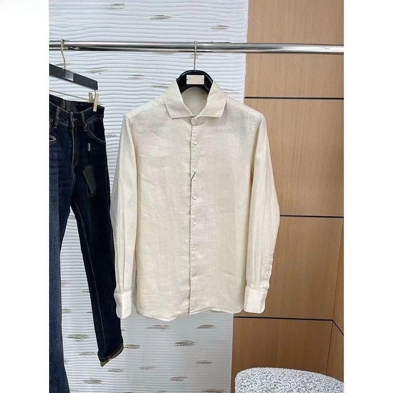 Spring Summer New Sle 2025 Linen Casual Long Sve Collared Men's irt Versatile Faion Busin Casual Youth Trend
Spring Summer New Sle 2025 Linen Casual Long Sve Collared Men's irt Versatile Faion Busin Casual Youth Trend