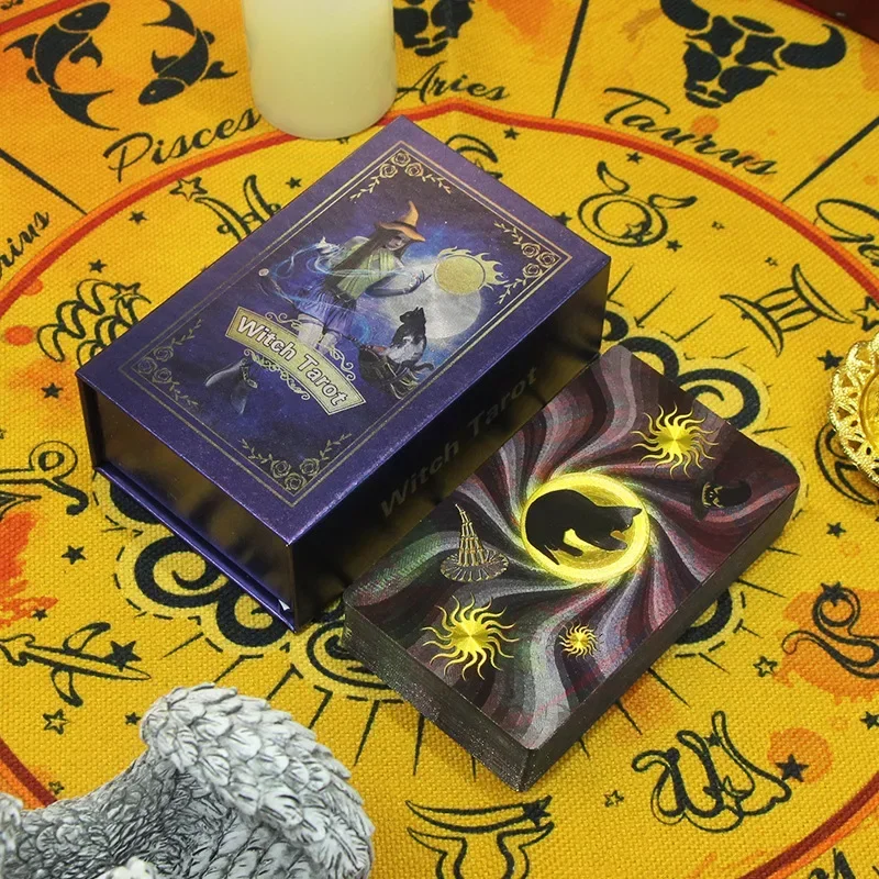 2024 New Mysticism Gilding Rider-Waite Tarot Witch Oracle Card Suit Arcana Divination Party Board Game Fortune Telling Guidance
2024 New Mysticism Gilding Rider-Waite Tarot Witch Oracle Card Suit Arcana Divination Party Board Game Fortune Telling Guidance