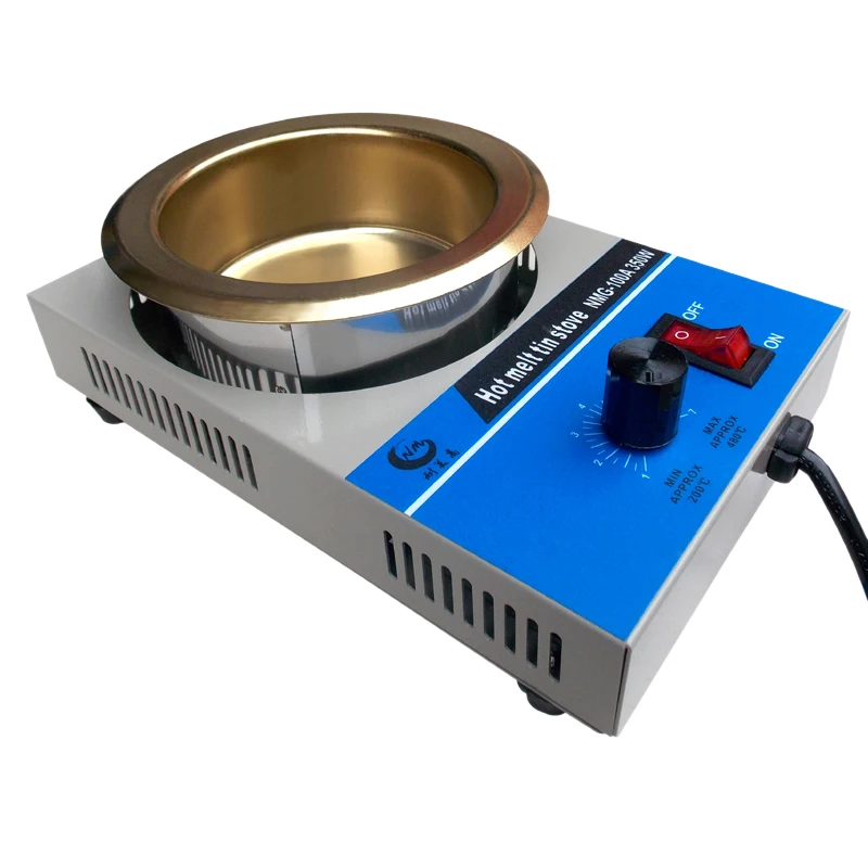 Adjustable Temperature Range Solder Melting Furnace with Titanium Electroplated Power 350W Electronic Soldering Tin Melting Pot
Adjustable Temperature Range Solder Melting Furnace with Titanium Electroplated Power 350W Electronic Soldering Tin Melting Pot