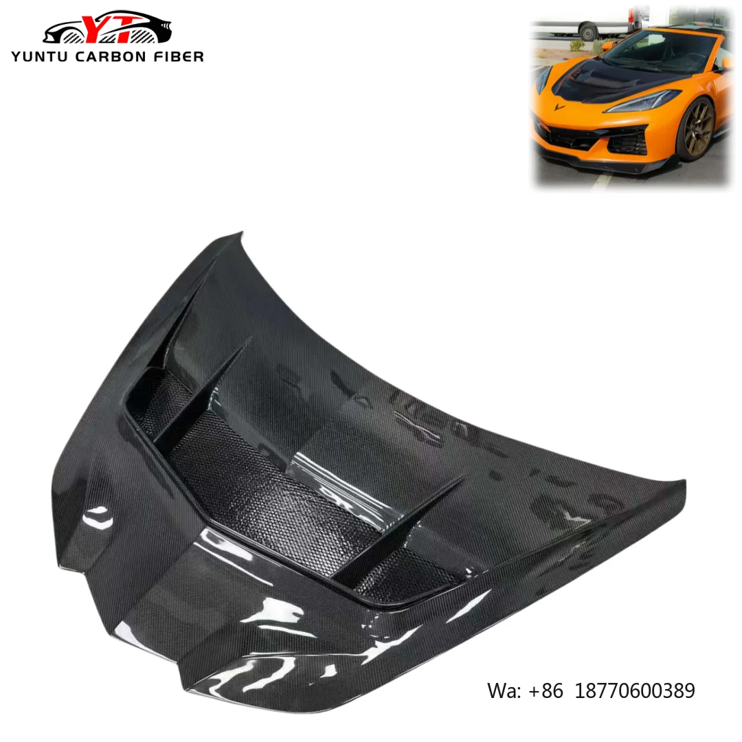 New High Quality ZR1 Style Carbon Fiber Bonnet for Chevrolet Corvette C8 (Black) with 100% Fitment (Bolt-On) 3-Month Warranty
New High Quality ZR1 Style Carbon Fiber Bonnet for Chevrolet Corvette C8 (Black) with 100% Fitment (Bolt-On) 3-Month Warranty