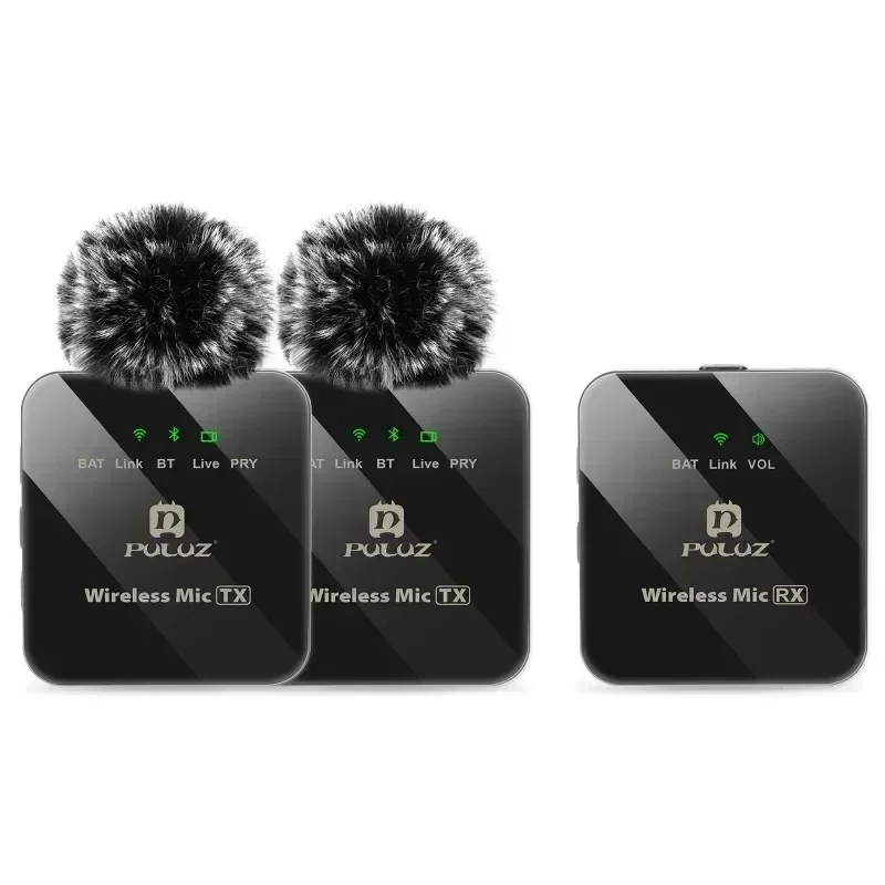 2 TX / 1 TX + 1 RX Wireless Lavalier Microphone, 3.5mm Interface Receiver and Microphone
2 TX / 1 TX + 1 RX Wireless Lavalier Microphone, 3.5mm Interface Receiver and Microphone