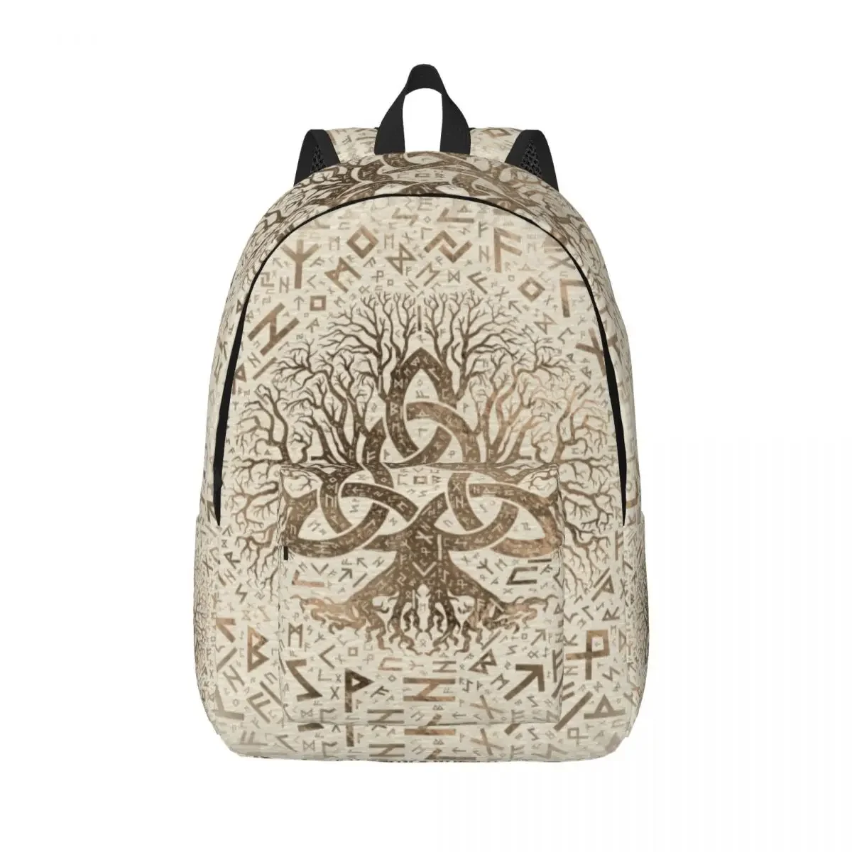 Tree Of Life With Triquetra And Futhark Pastel Gold Canvas Backpacks Casual Bookbag for College Viking Norse Yggdrasil Bags
Tree Of Life With Triquetra And Futhark Pastel Gold Canvas Backpacks Casual Bookbag for College Viking Norse Yggdrasil Bags