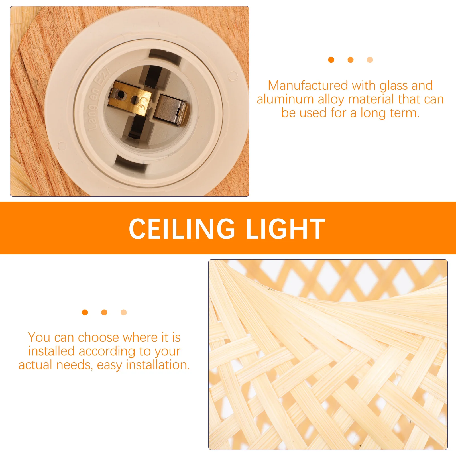 Pendant Light Bamboo Cover Rustic Chandelier Hanging Lamp Texture Home Decor Ceiling Light Fixture Hanging Lamp
Pendant Light Bamboo Cover Rustic Chandelier Hanging Lamp Texture Home Decor Ceiling Light Fixture Hanging Lamp