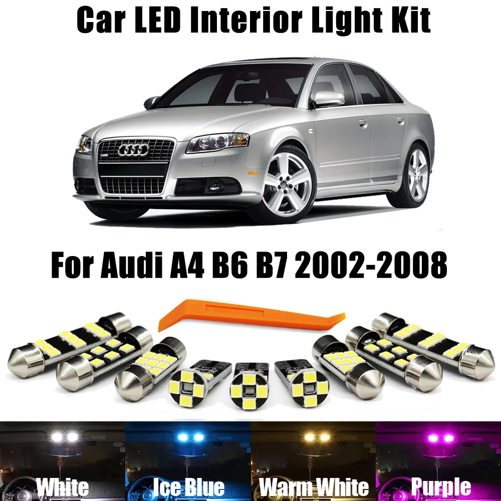 22Pcs Canbus LED Bulb Interior Dome Foot Door Light Kit For Audi A4 S4 RS4 B6 B7 Sedan Avant 2002 2003 2004 2005 2006 2007 2008
22Pcs Canbus LED Bulb Interior Dome Foot Door Light Kit For Audi A4 S4 RS4 B6 B7 Sedan Avant 2002 2003 2004 2005 2006 2007 2008