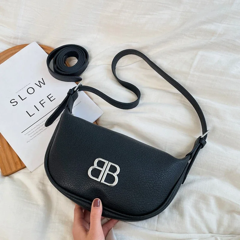 Chic Parisian Crossbody Bag For Women - Luxury Leather Handbag With Trendy Solid Color & Gold Logo
Chic Parisian Crossbody Bag For Women - Luxury Leather Handbag With Trendy Solid Color & Gold Logo