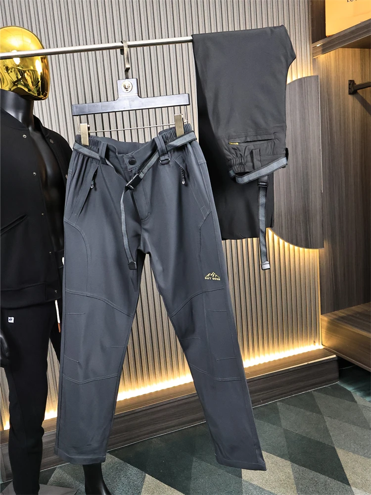 Уличные мужские повседневные брюки, прямые спортивные дышащие ветрозащитные водонепроницаемые осенние модные городские длинные брюки свободного покроя 
Уличные мужские повседневные брюки, прямые спортивные дышащие ветрозащитные водонепроницаемые осенние модные городские длинные брюки свободного покроя