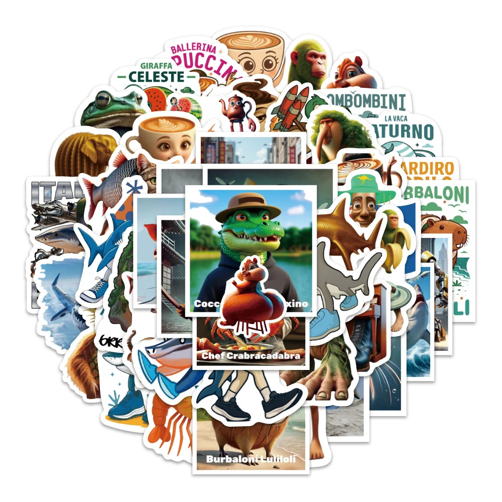 10/30/50pcs Cartoon Tung Tung Sahur Abstrac Animals Stickers DIY Skateboard Laptop Luggage Phone Funny Italian Brainrot Sticker
10/30/50pcs Cartoon Tung Tung Sahur Abstrac Animals Stickers DIY Skateboard Laptop Luggage Phone Funny Italian Brainrot Sticker