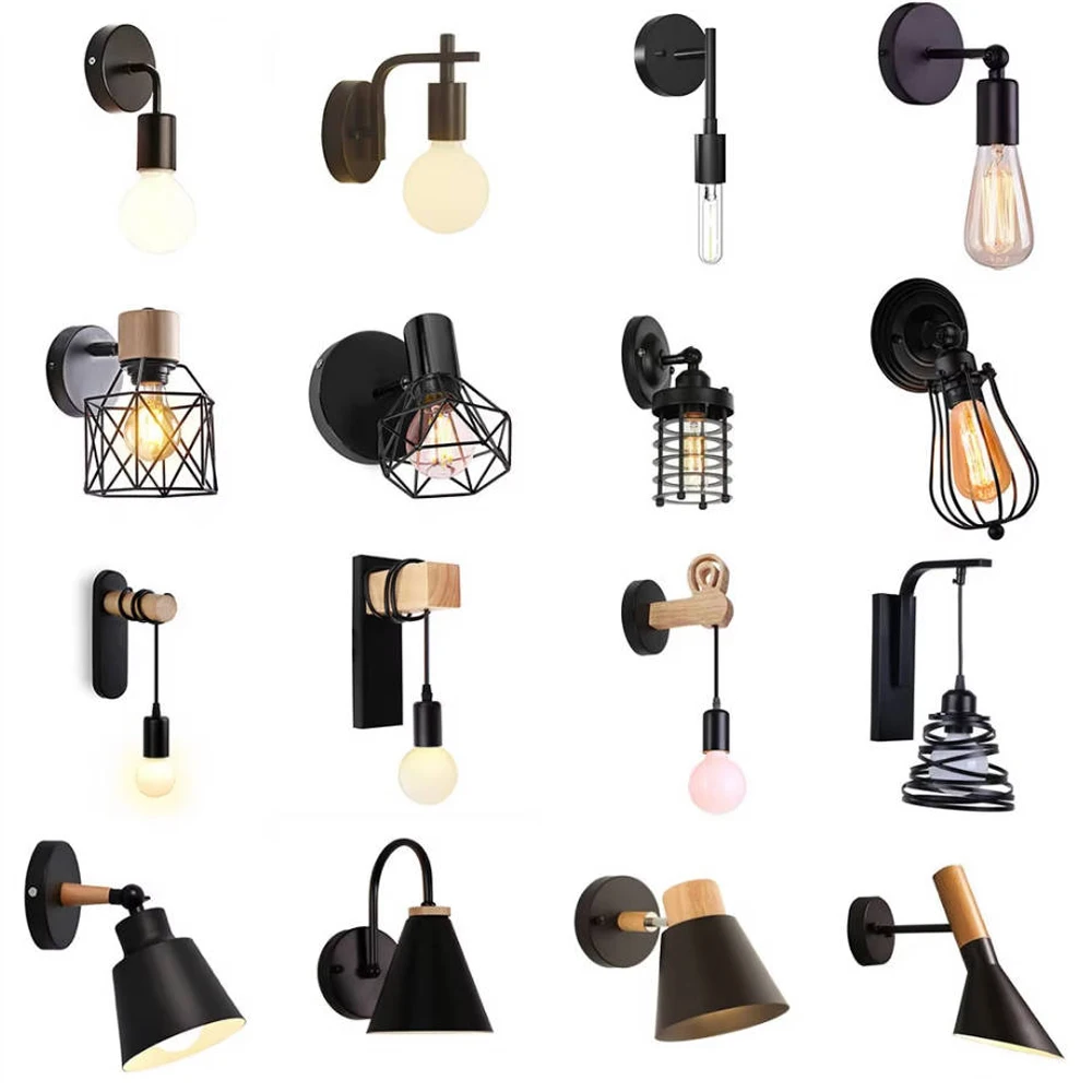 Nordic Wood Wall Lights Bedroom Bedside Lamp Black Creative Modern E27 Wall Lamps Suspension LED Home Lighting Sconce Room Decor
Nordic Wood Wall Lights Bedroom Bedside Lamp Black Creative Modern E27 Wall Lamps Suspension LED Home Lighting Sconce Room Decor