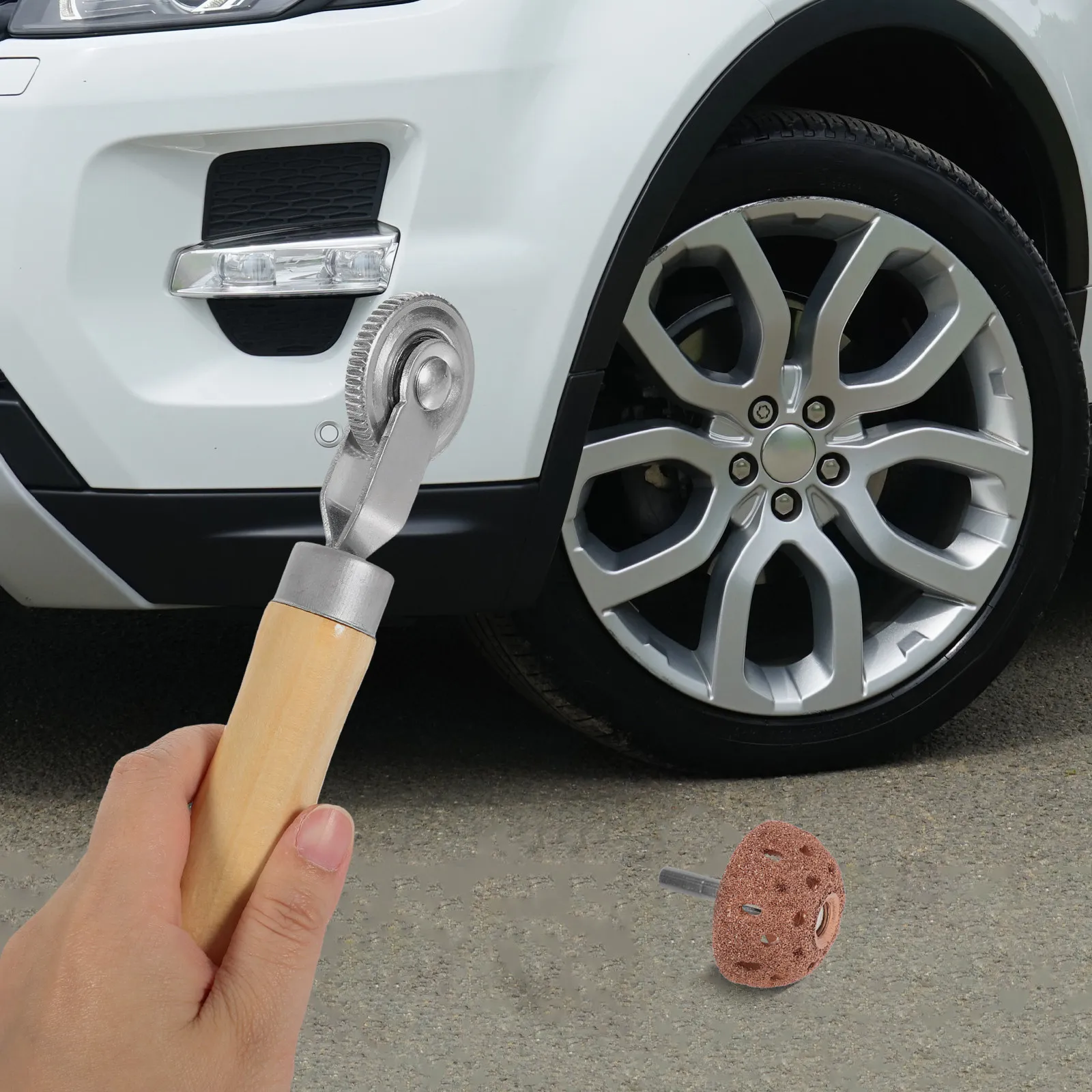 1Set Car Tire Repair Tool Set with 42Mm Bowl Shaped High Speed Grinding Head and Wheel Pressure Roller for Cars Motorcycles
1Set Car Tire Repair Tool Set with 42Mm Bowl Shaped High Speed Grinding Head and Wheel Pressure Roller for Cars Motorcycles